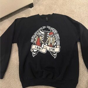 Tyler Childers black Graphic Men's Sweater